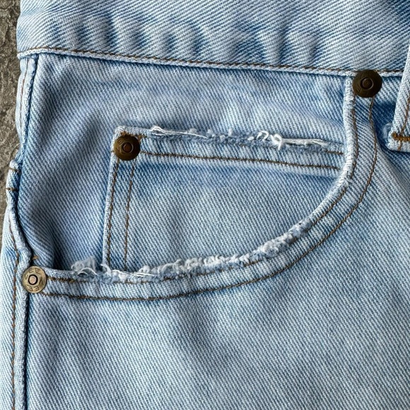 Upcycled Patched Straight Leg Lee Denim 30x30 - Picture 8 of 8